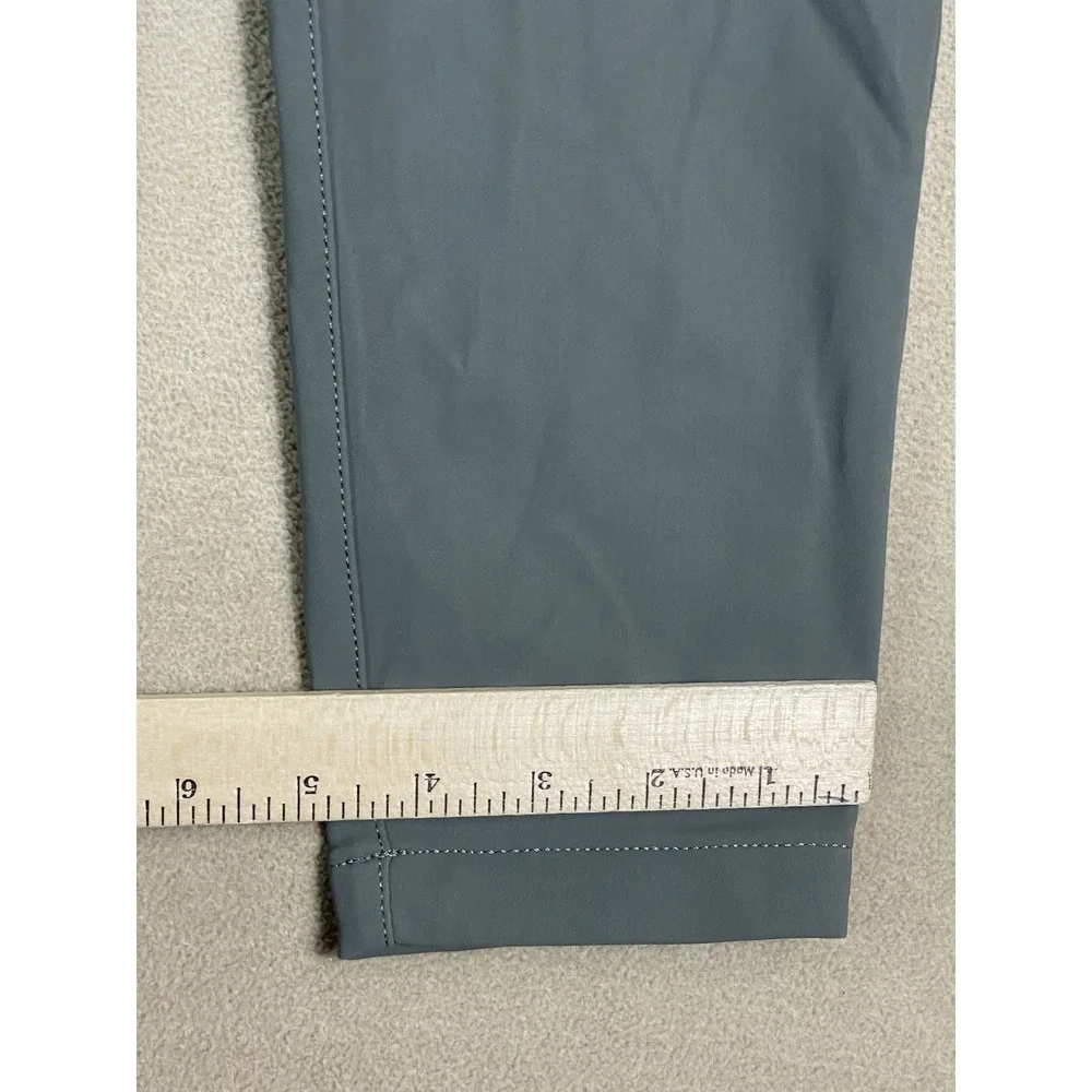 Lululemon Pants Womens 27 Green City Sleek 5 Pockets 7/8 Length Stretch Mid Rise